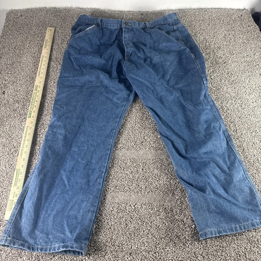 Smiths Workwear Size 42x30 Mens Jeans Cotton Straight Dark Wash‎